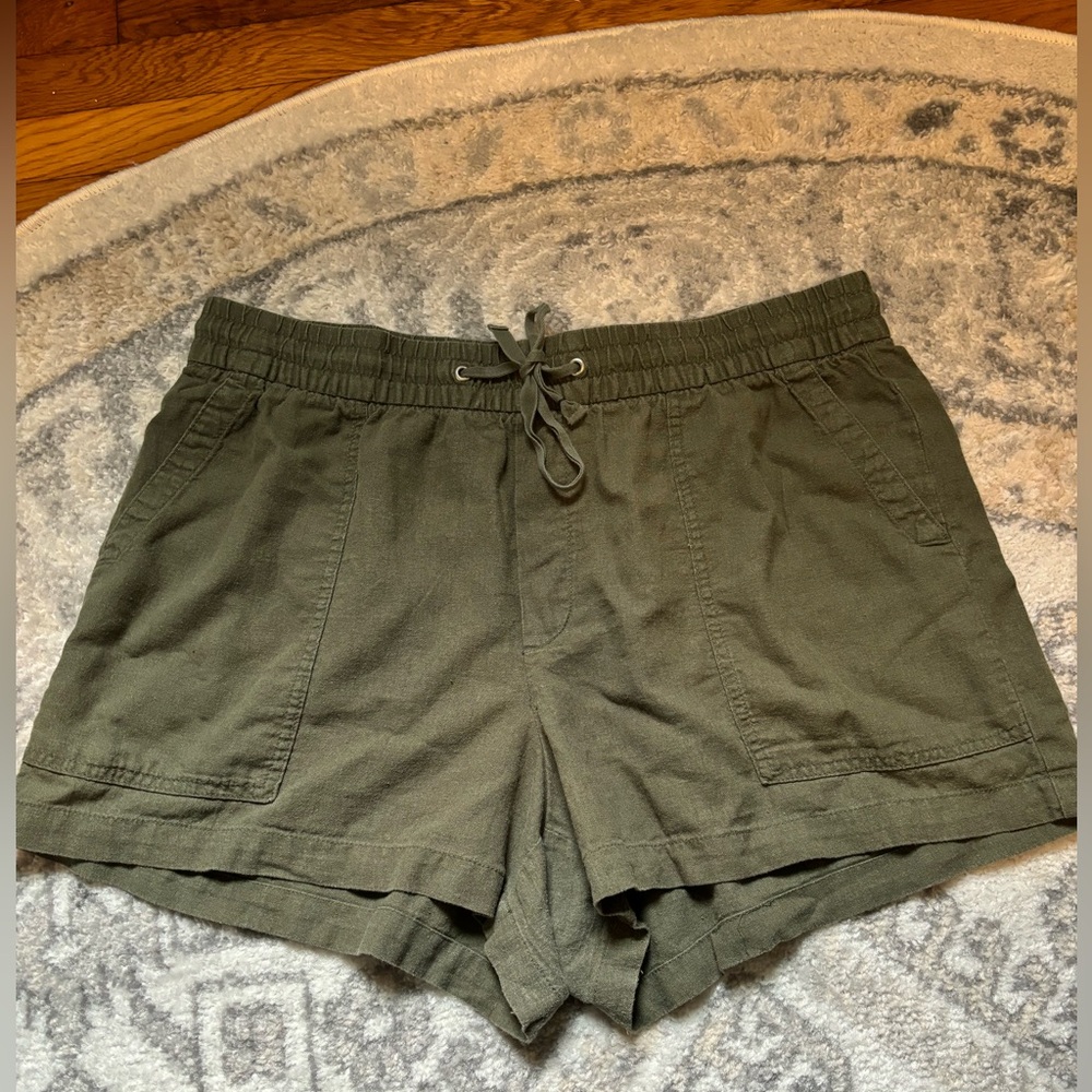 Gap Linen Blend Drawstring Shorts
